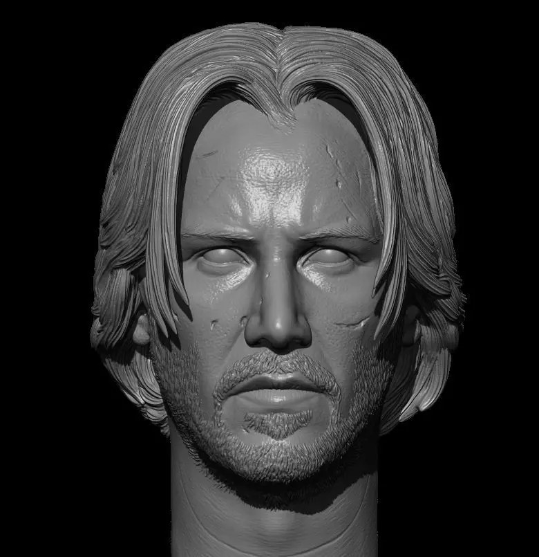 Keanu Reeves John Wick 1-12 SD version 3D print model 3D print model_0