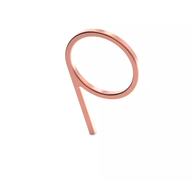 Density Physics Symbol 3D print model_0