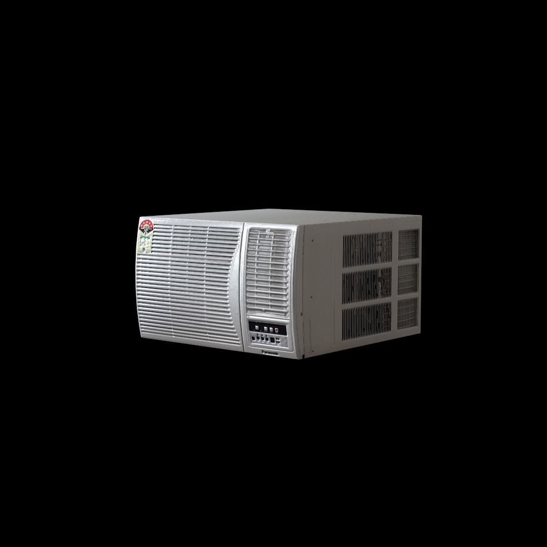 Window air conditioner Free 3D model_1