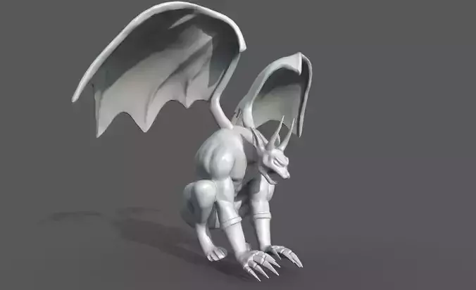 Gargoyle creature with wings