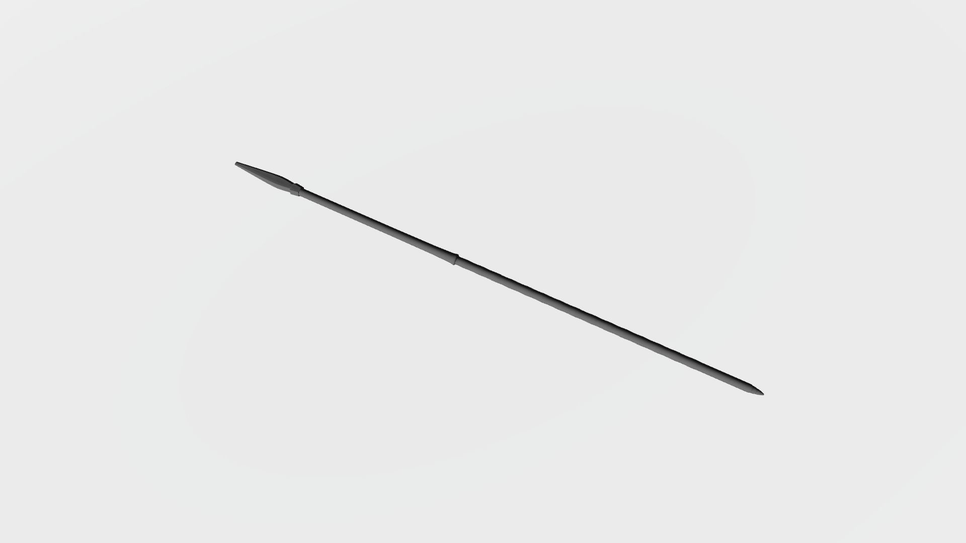 Spears and bow 3D print model_5