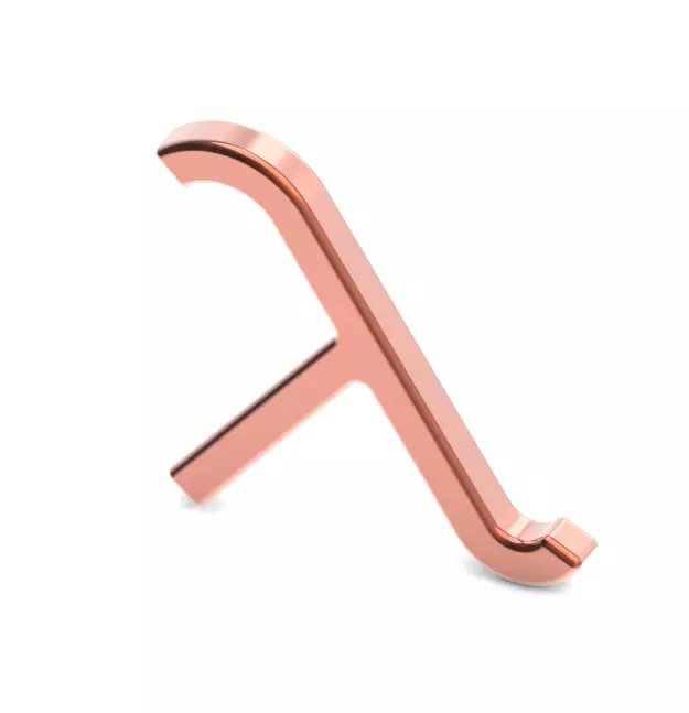 WaveLength Physics Symbol 3D print model