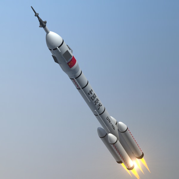 CZ 2F Launch Vehicle 3D model_3