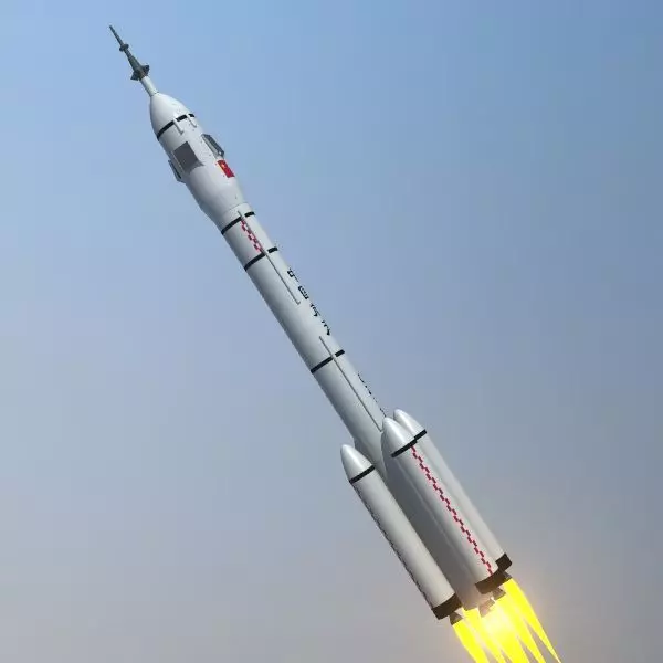 CZ 2F Launch Vehicle 3D model_0