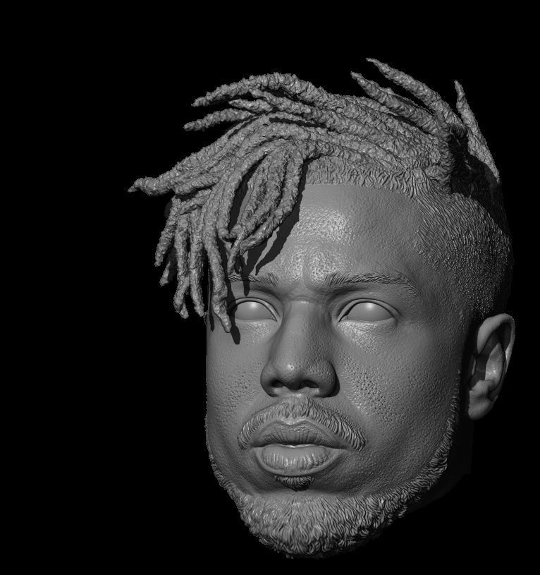 Michael B Jordan Erik Killmonger 4K high res 16th scale 3D print model_4