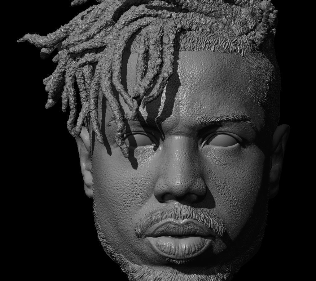 Michael B Jordan Erik Killmonger 4K high res 16th scale 3D print model_5