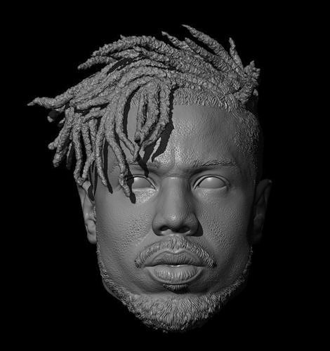 Michael B Jordan Erik Killmonger 4K high res 16th scale 3D print model