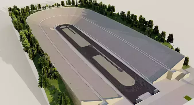 Panathenaic Stadium - Athens Greece 3D model