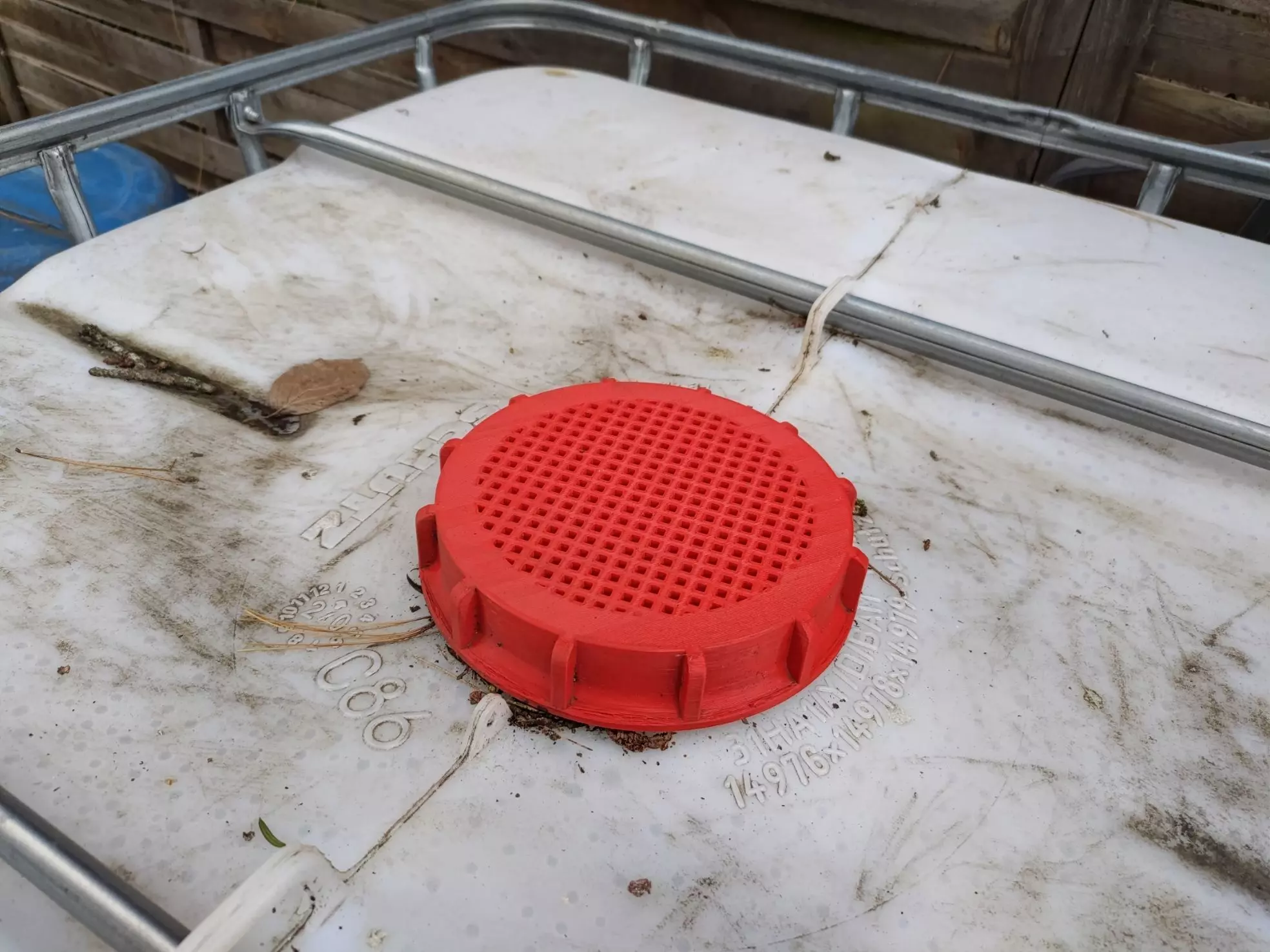 IBC TANK LID GRID diameter 163mm 3D print model_0