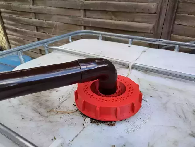 IBC TANK LID GRID SWALE diameter 163mm 3D print model