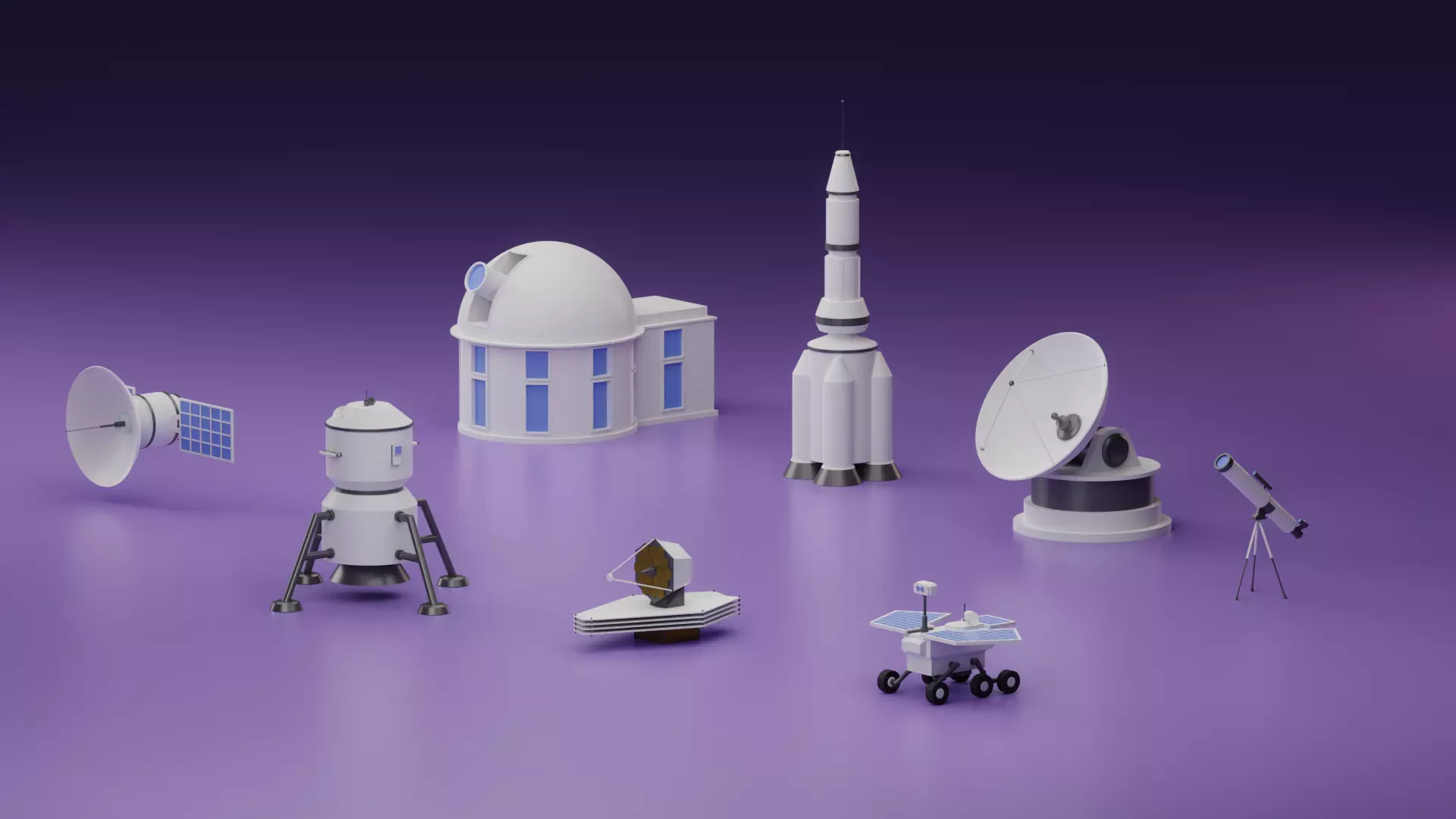 Space Exploration Pack 3D model_0