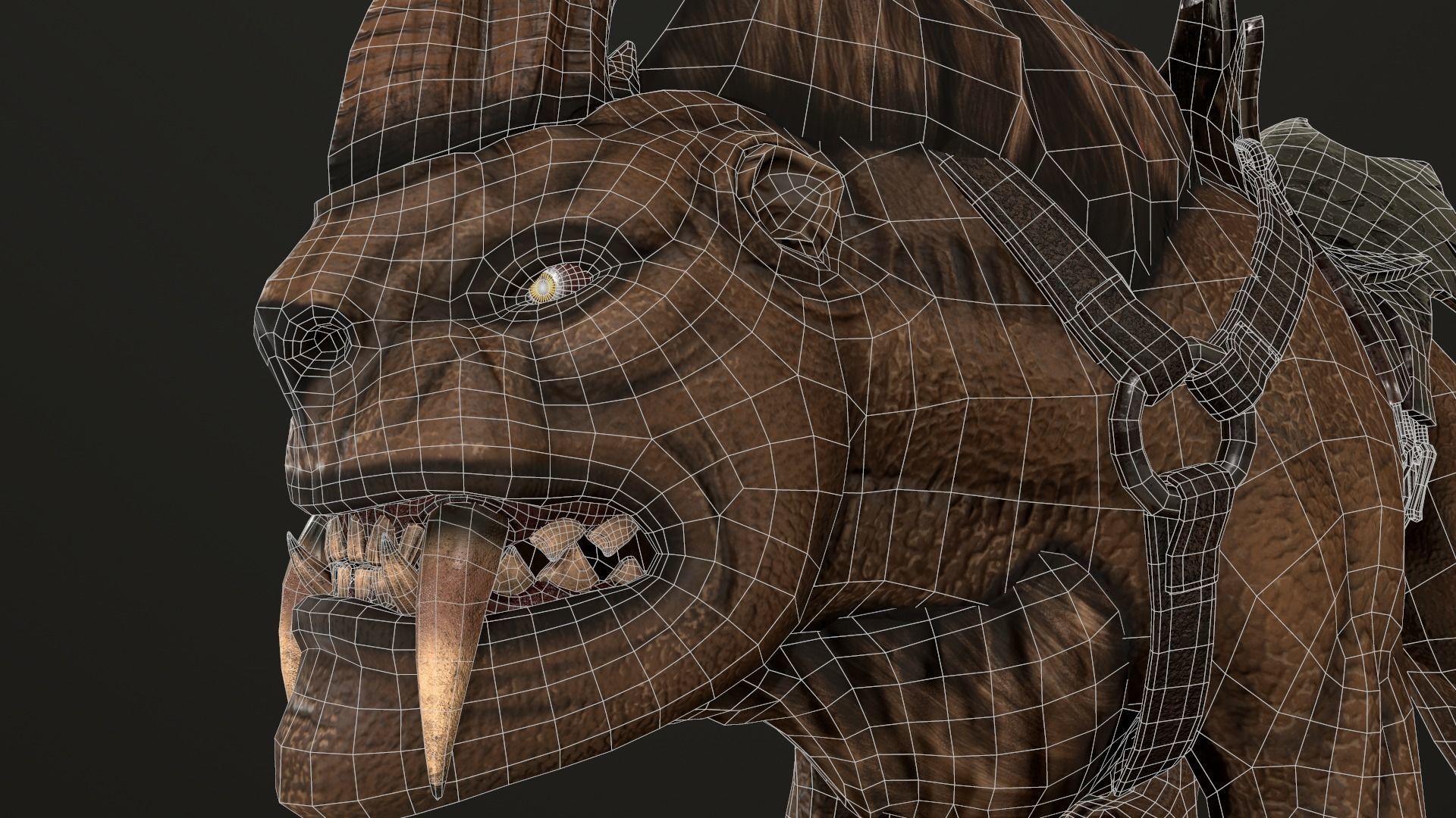 Demon of Wild Low-poly 3D model_12