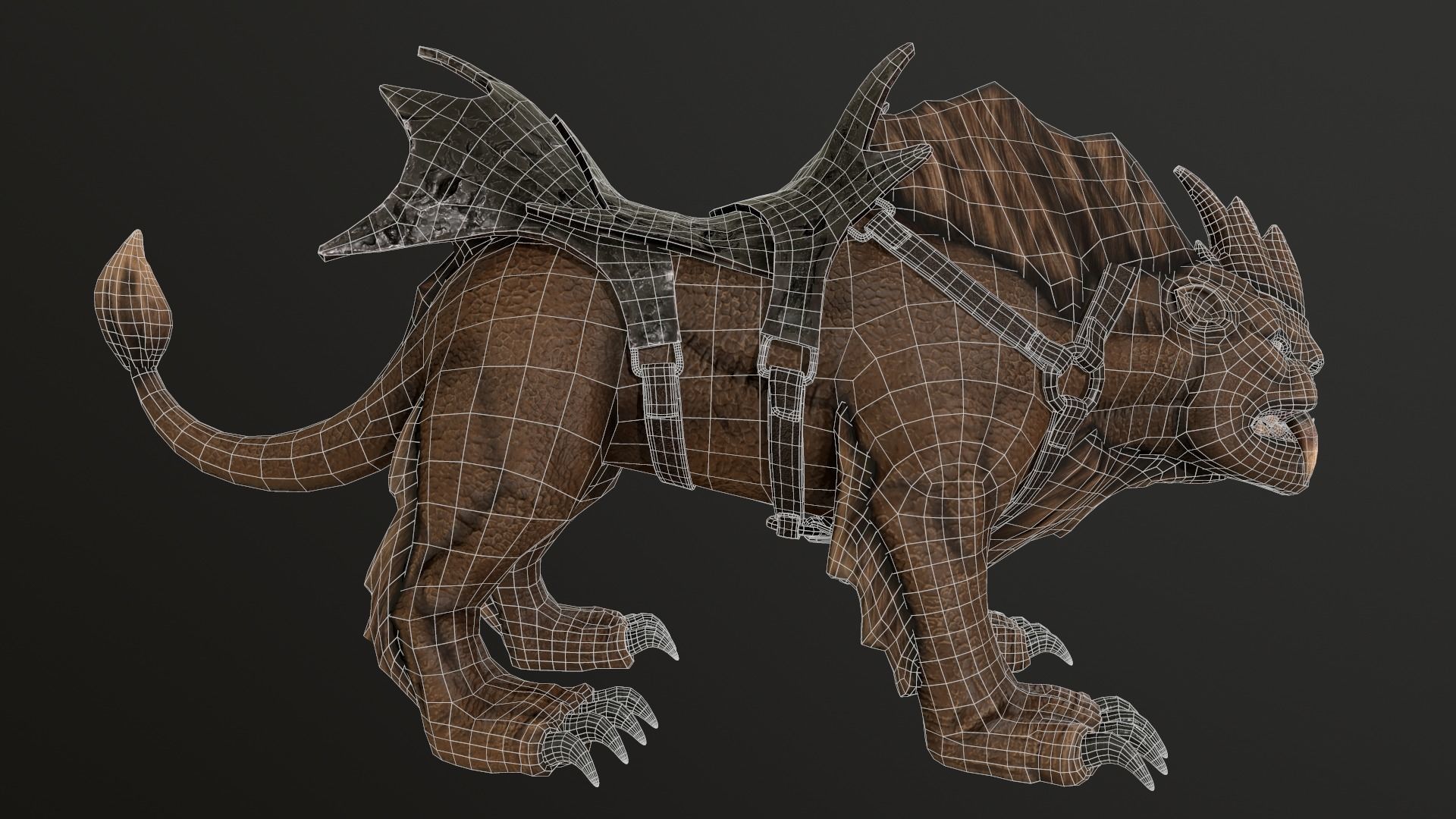 Demon of Wild Low-poly 3D model_10