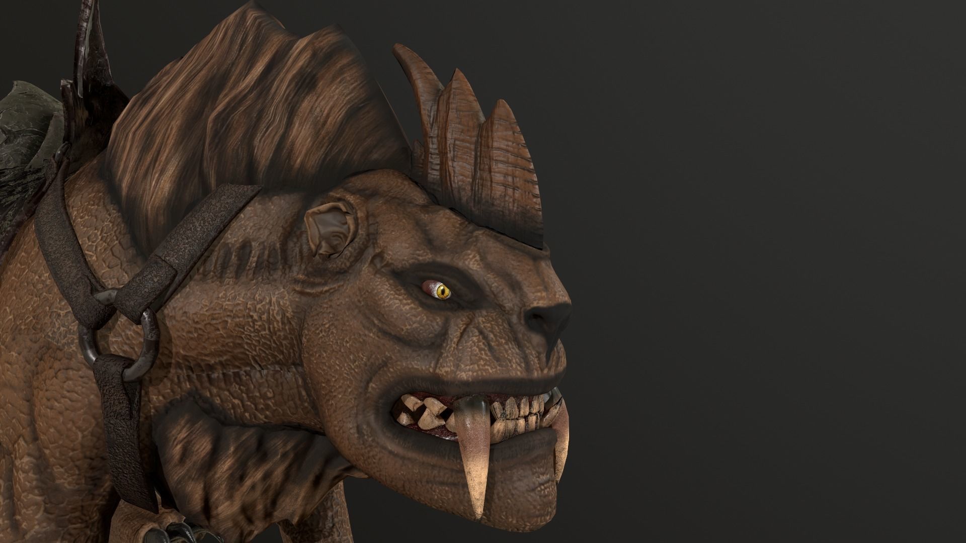 Demon of Wild Low-poly 3D model_6