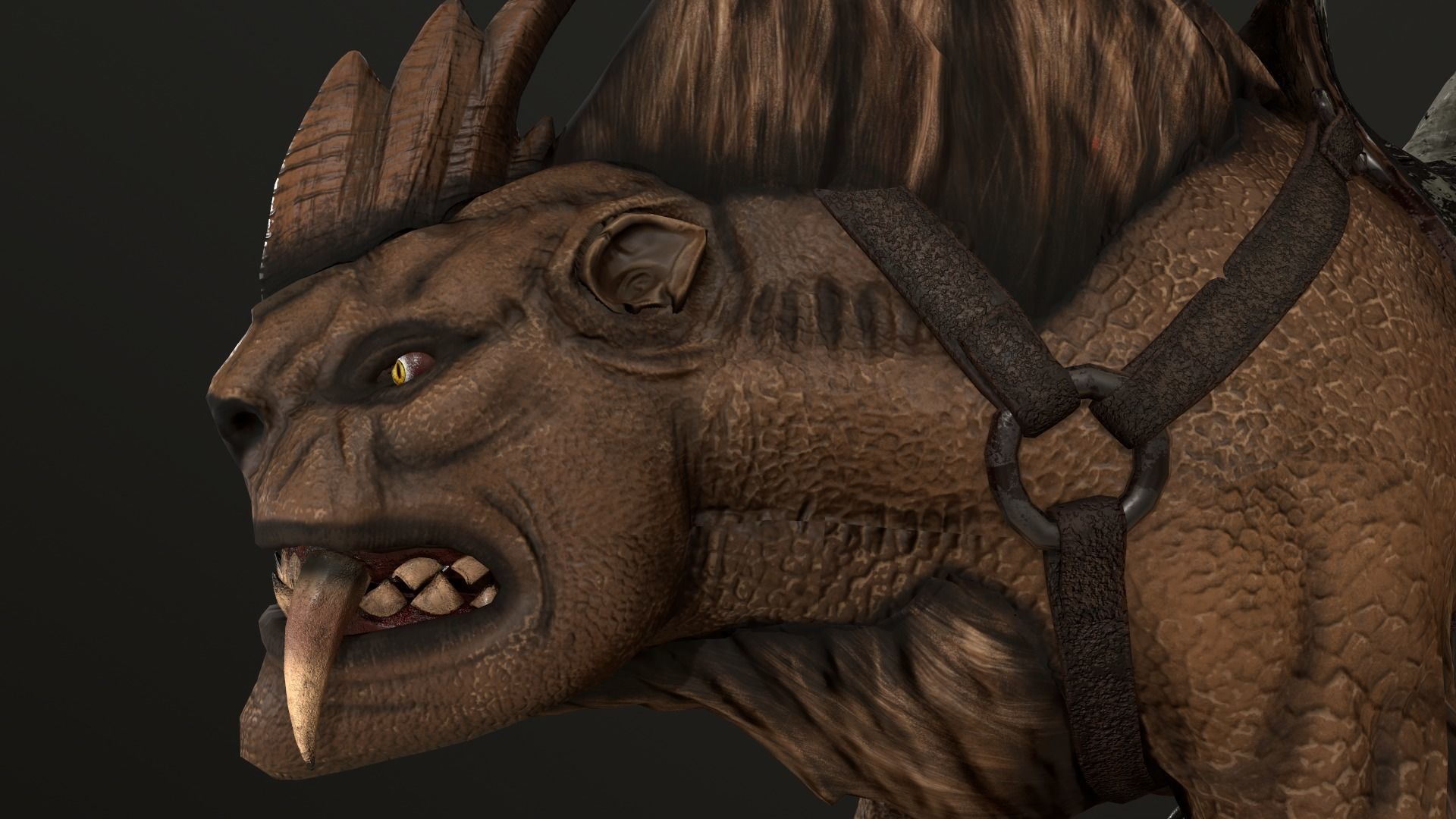 Demon of Wild Low-poly 3D model_7