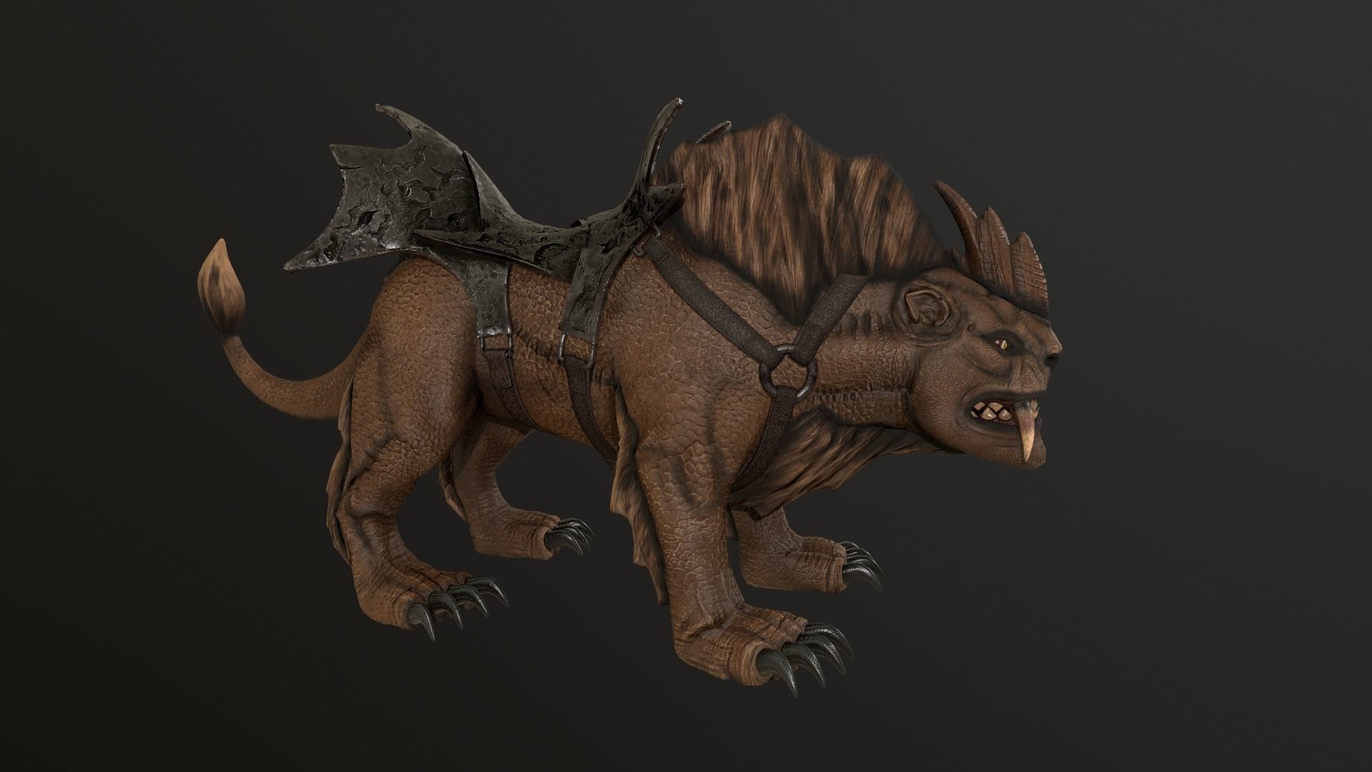 Demon of Wild Low-poly 3D model_13