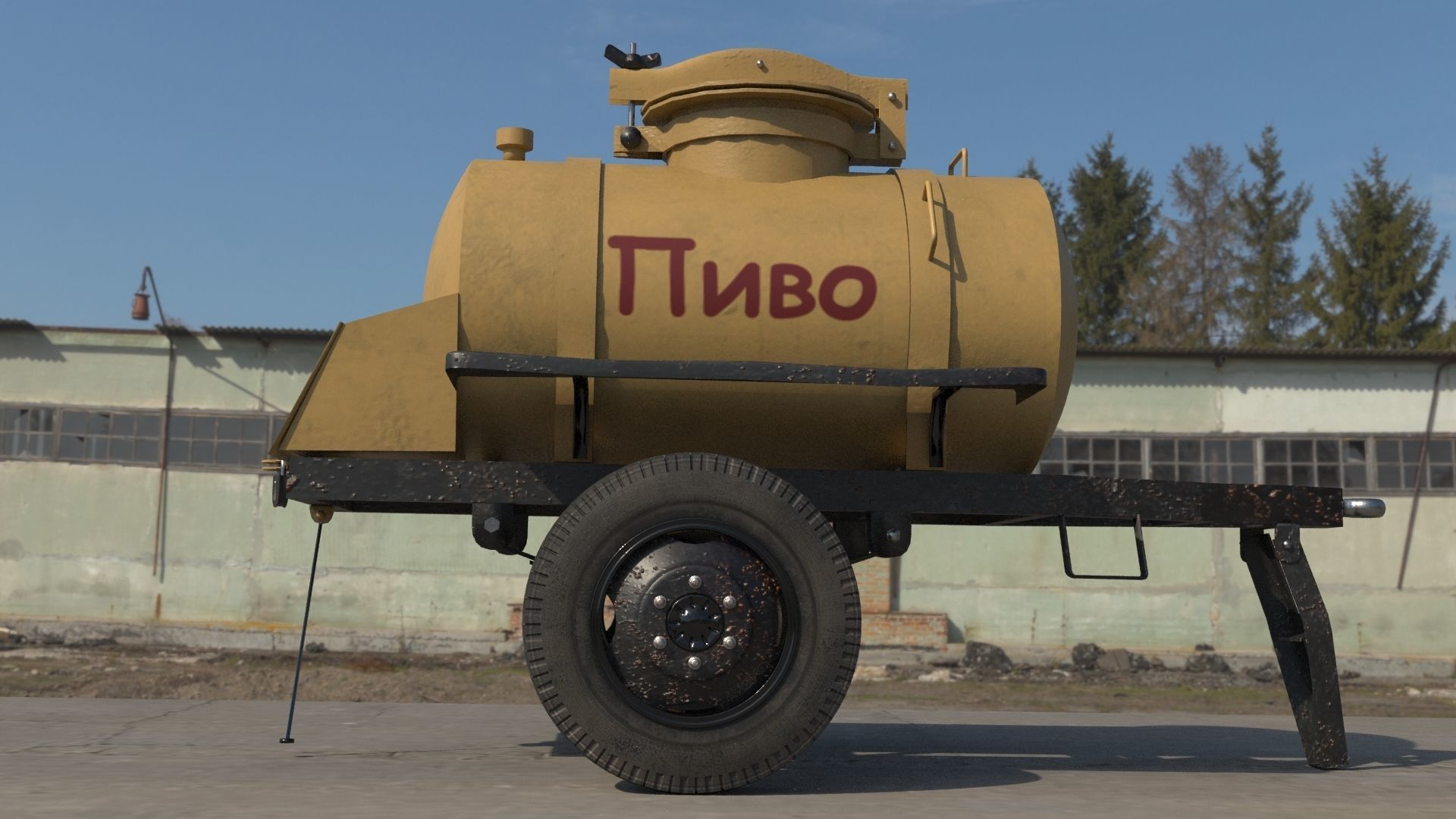 mobile beer keg 3D model_5