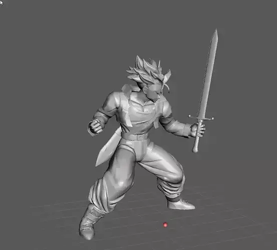 Future Trunks Super Saiyan 3D Model