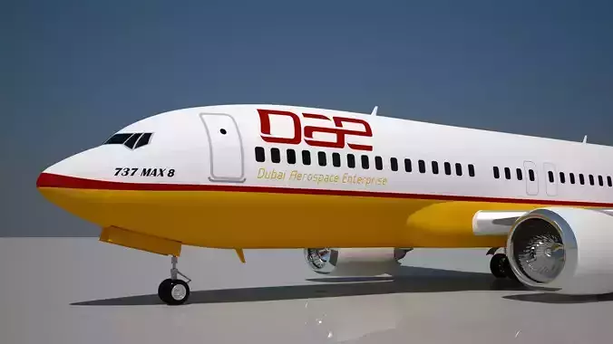 Dubai Aerospace Enterprise 737 MAX 8 3D model