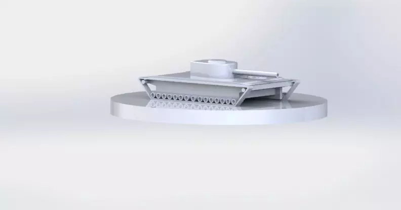 Toy tank 3D print model_0