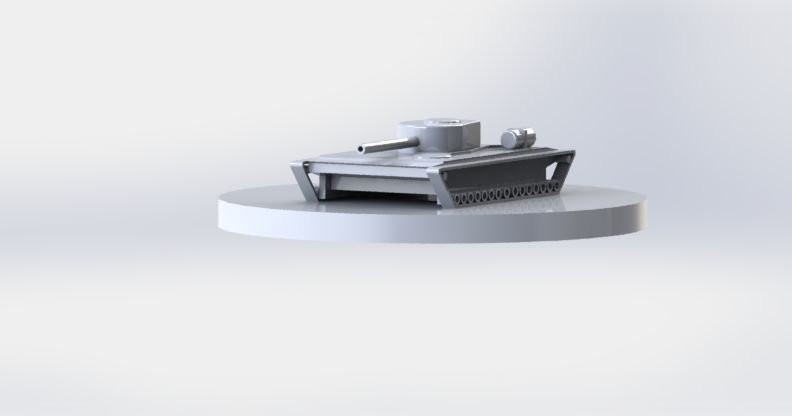 Toy tank 3D print model_1