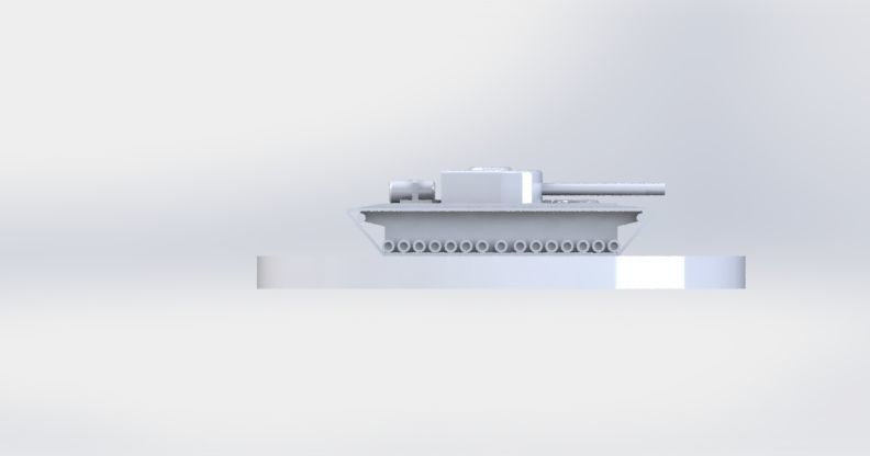 Toy tank 3D print model_2