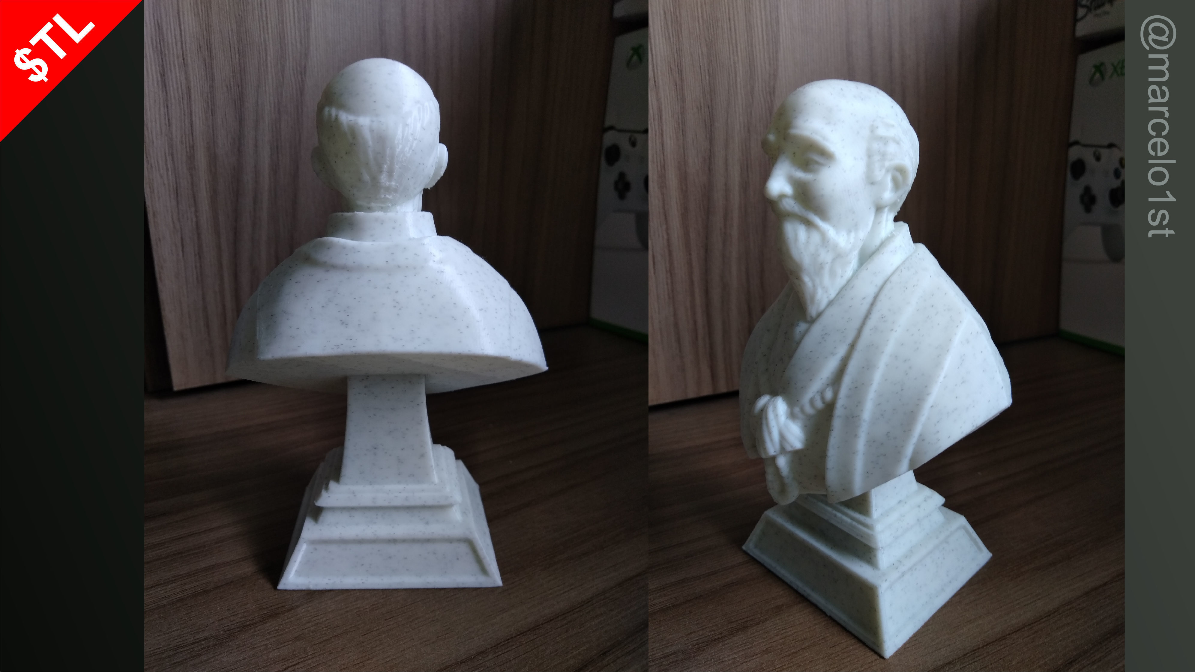 O-Sensei Morihei Ueshiba Bust - Aikido 3D print model_2