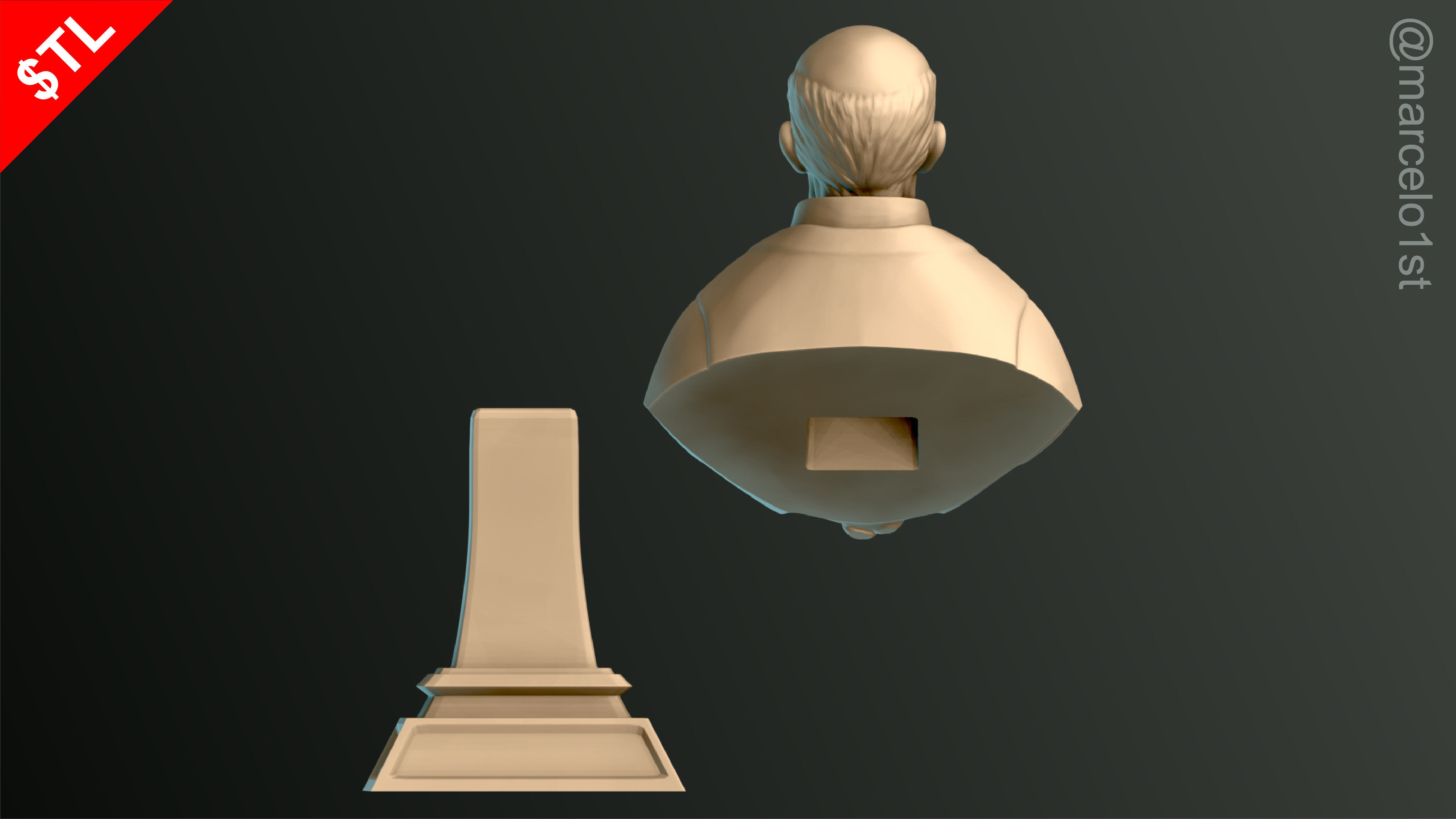 O-Sensei Morihei Ueshiba Bust - Aikido 3D print model_23