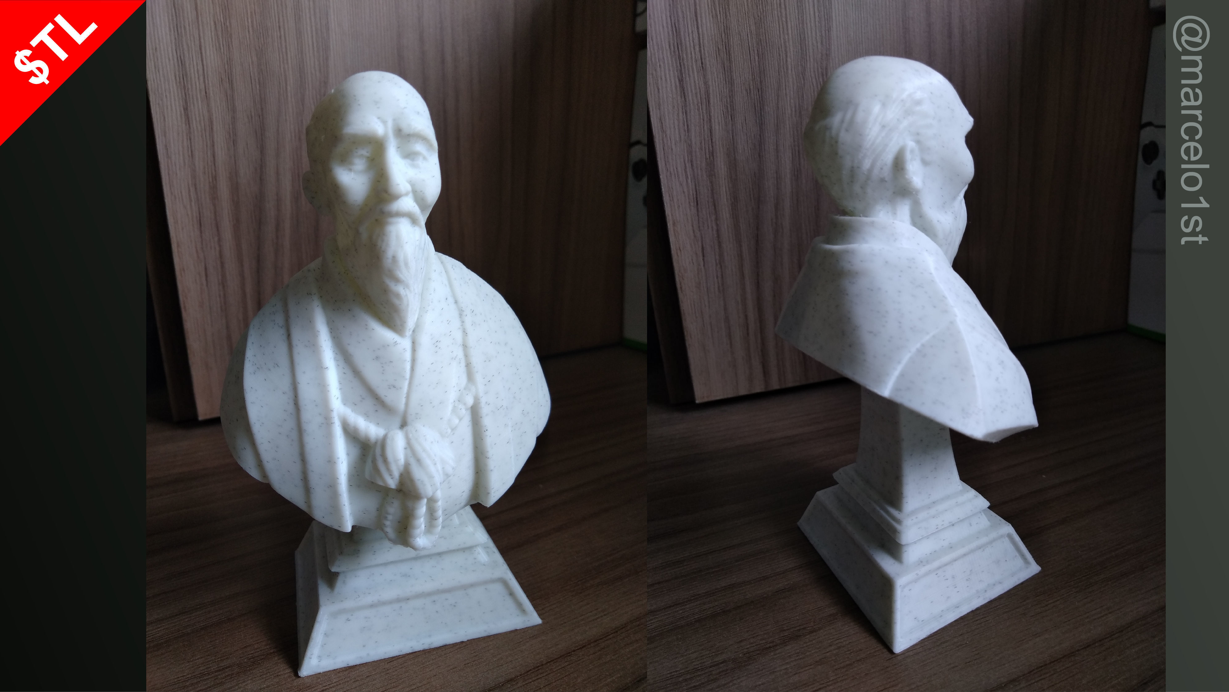 O-Sensei Morihei Ueshiba Bust - Aikido 3D print model_1