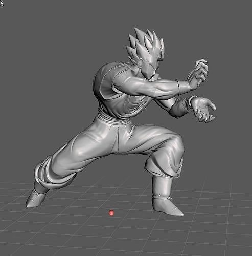 Mystic Son Gohan Dragon 3D Model 3D print model