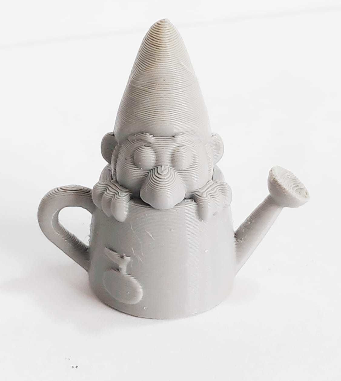 A cute WateringCan Gnome to decorate your garden 3D print model_3