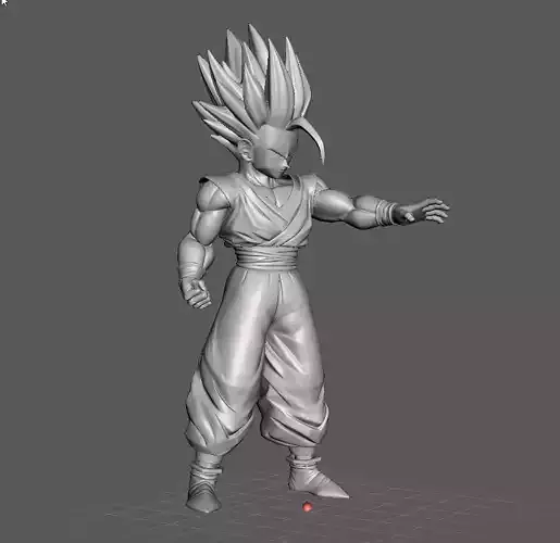 Son Gohan Super Saiyan 2 Dragon Ball 3D Model 3D print model