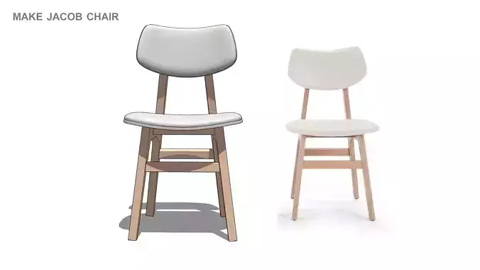 Make Jacob Dining Chair 3D model