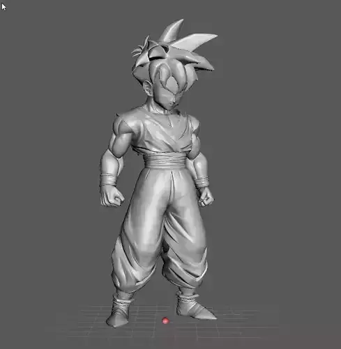 Son Gohan Teen Dragon Ball 3D Model 3D print model