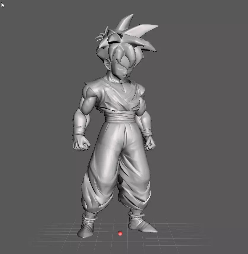 Son Gohan Teen Dragon Ball 3D Model 3D print model_0