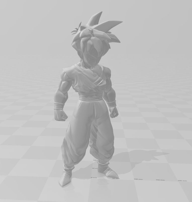 Son Gohan Teen Dragon Ball 3D Model 3D print model_1
