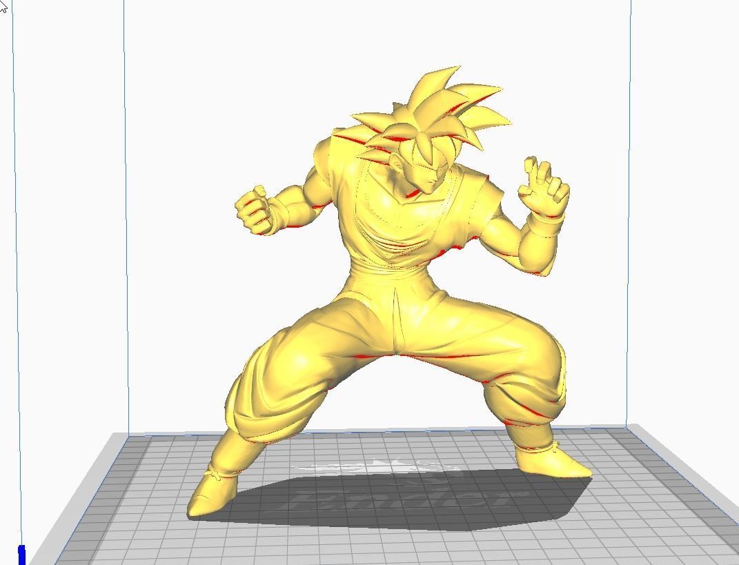 Son Goku Normal form 3D Model 3D print model_2