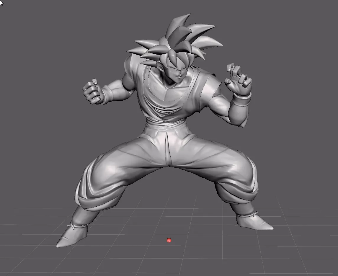 Son Goku Normal form 3D Model 3D print model_0