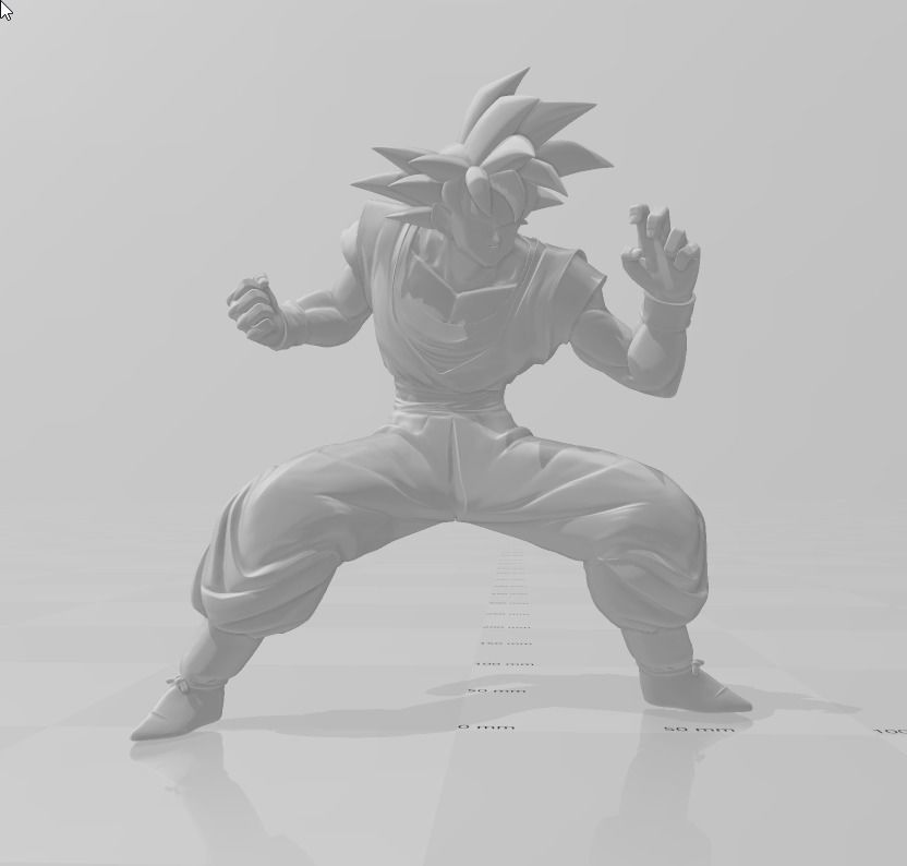 Son Goku Normal form 3D Model 3D print model_1