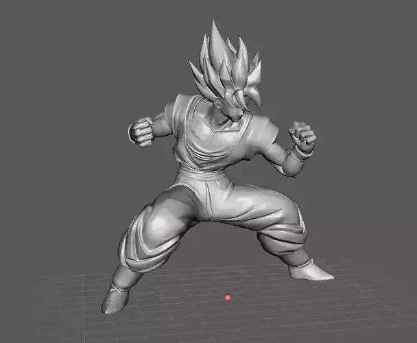 Son Goku Super Saiyan 3D Model