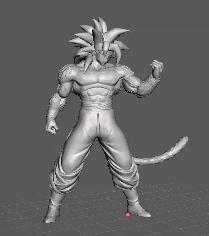 Son Goku SSJ4 Dragon Ball 3D Model 3D print model_0