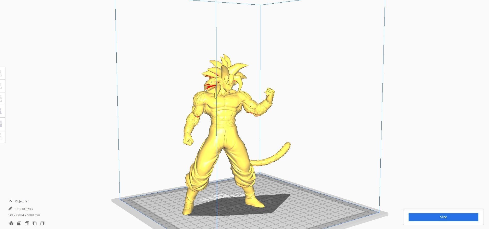 Son Goku SSJ4 Dragon Ball 3D Model 3D print model_2