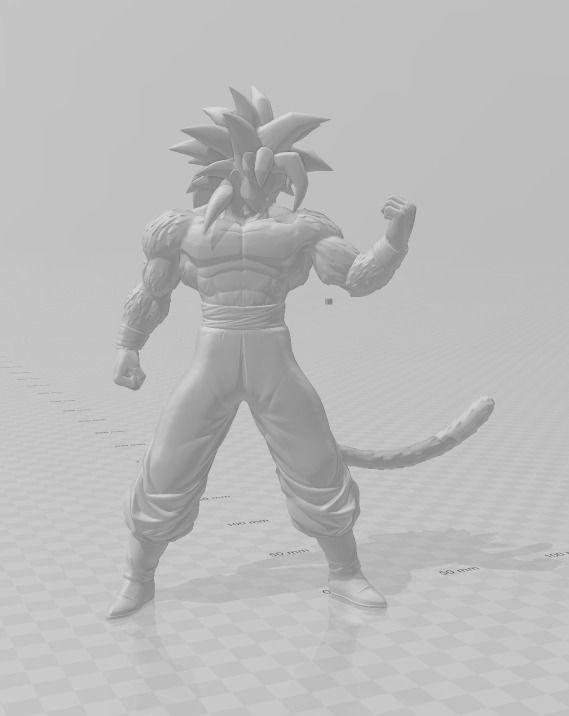 Son Goku SSJ4 Dragon Ball 3D Model 3D print model_1
