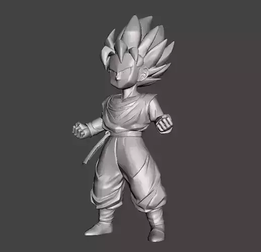 Son Goten Super Saiyan 3D Model