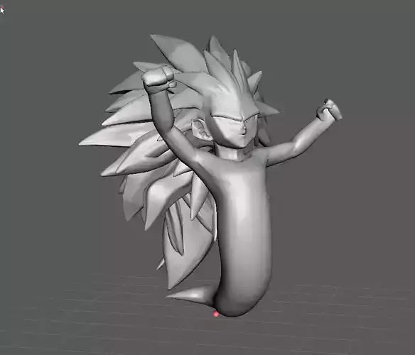 Gotenks Ghost SSJ3 3D Model 3D print model