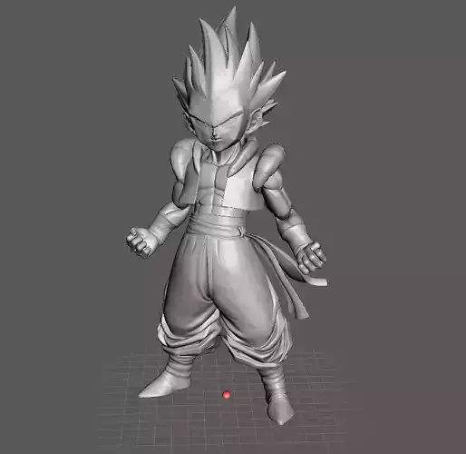 Gotenks 3D Model dragon ball character in box