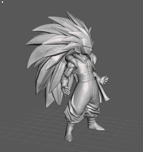 Gotenks SSJ3 3D Model 3D print model