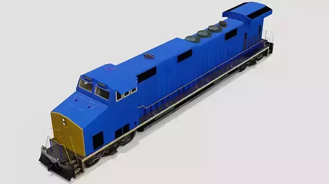 Diesel locomotive 3D model