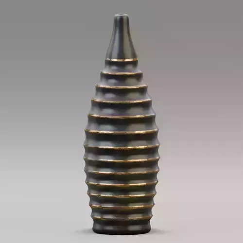 Vase20 vase with gold stripes