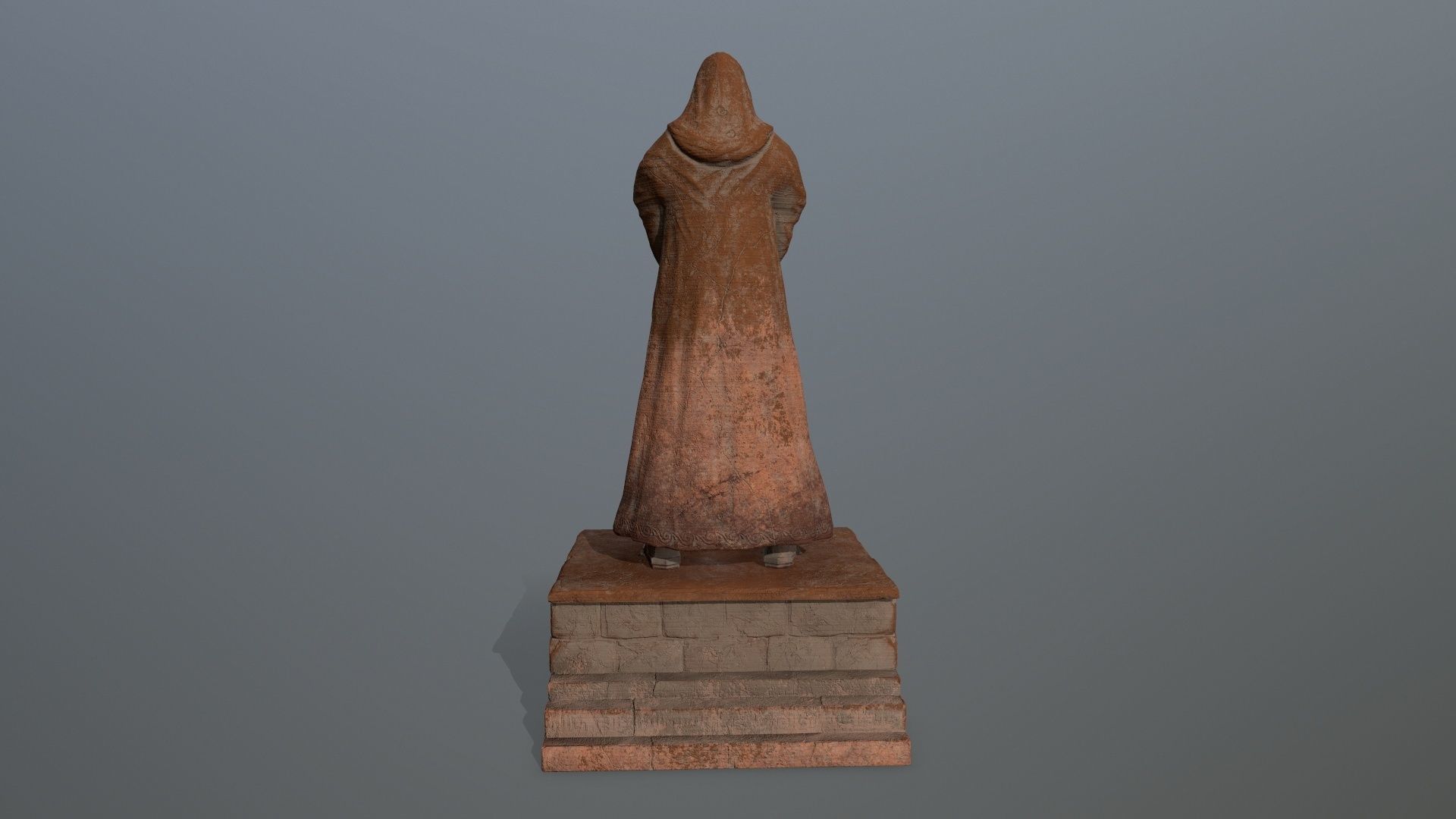 statue set Low-poly 3D model_4